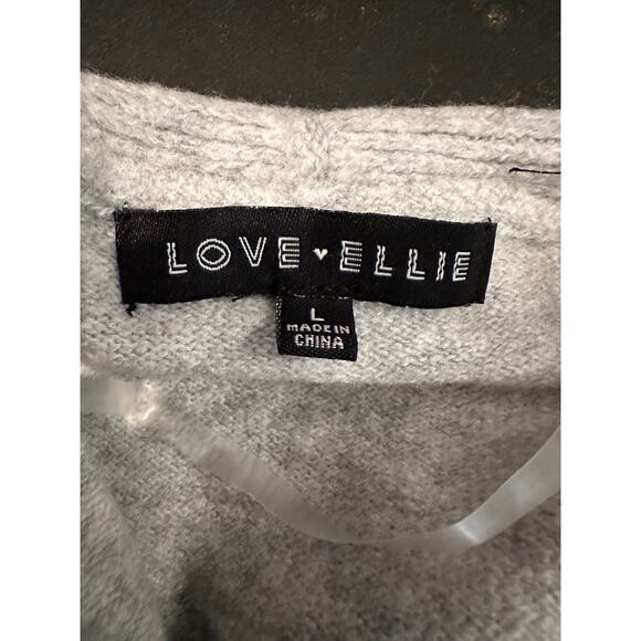 Love Ellie Two Pocket Open Cardigan - Gray - size L - Picture 12 of 13
